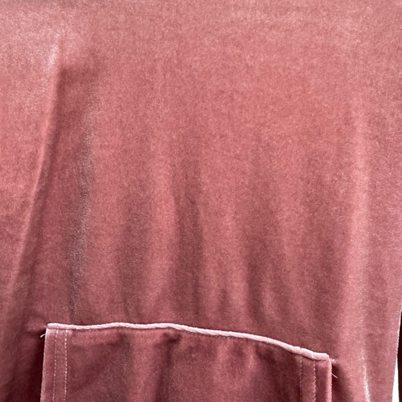 GB Girls 3T Mauve Velour Feeling Lightweight Hooded Sweatshirt - Picture 4 of 4